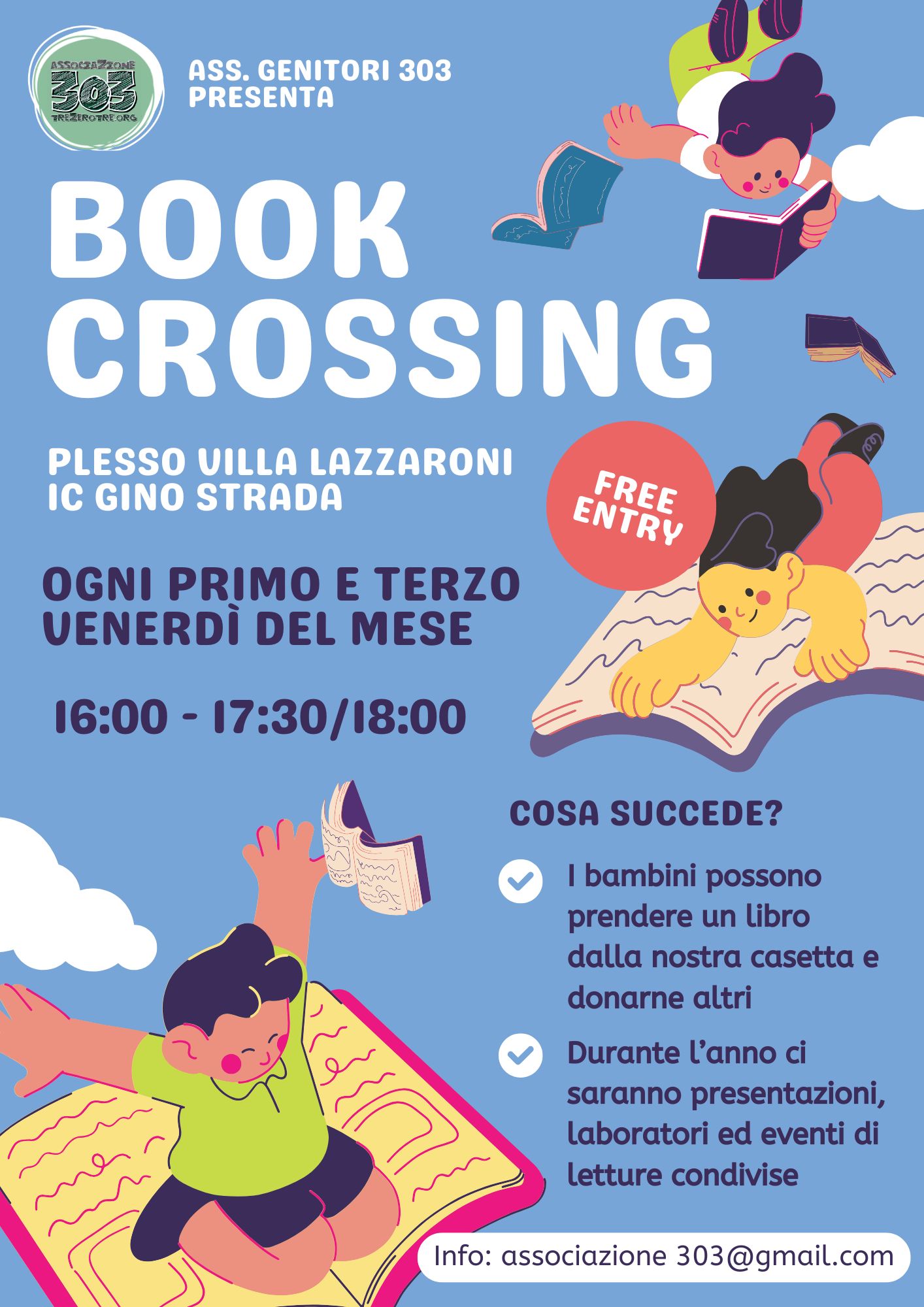 Book crossing Villa Lazzaroni A4